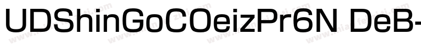 UDShinGoCOeizPr6N DeB字体转换